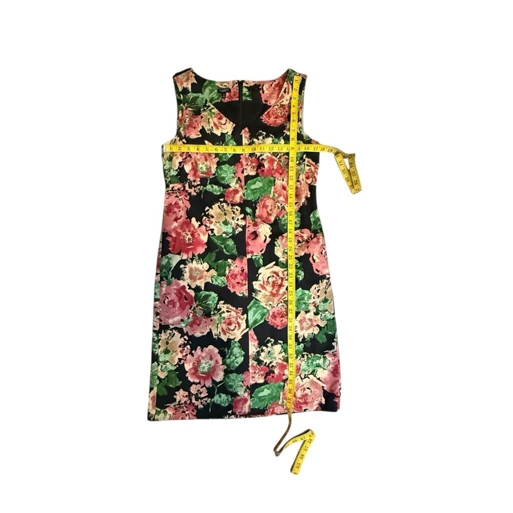 TALBOTS V neck Beautiful Floral Sleeveless Dress - Multicolor- Size 10 - Picture 4 of 5